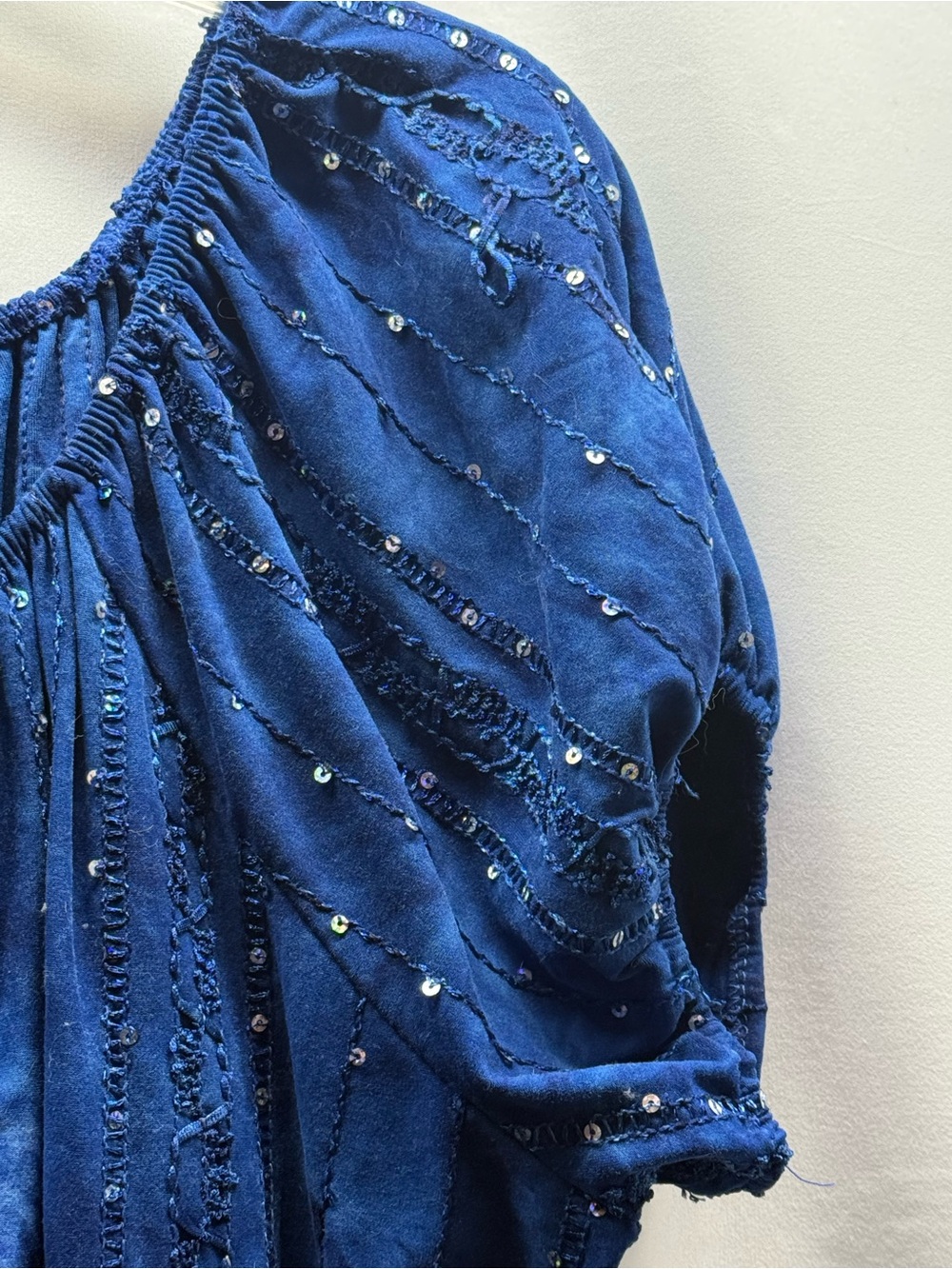 Shannon Ford Royal Blue Embellished Women's Tunic Size 1X - Picture 3 of 8